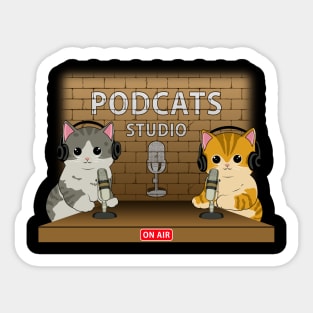 PODCATS STUDIO Sticker